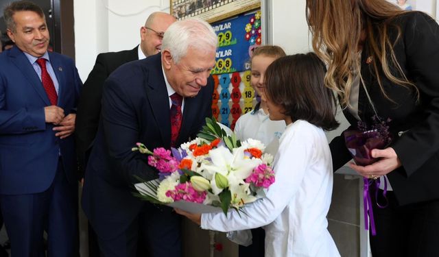 Başkan Bozbey’den Minik Başkanın Davetine Ziyaret