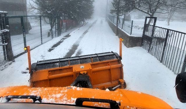 Osmangazi’de Bayramda Ulaşıma Kar Mesaisi