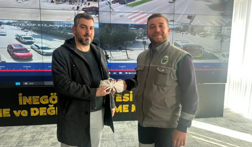 İnegöl’de Düşen 200 Bin TL Sahibine Ulaştırıldı